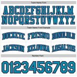 Custom Name Number Personalized Basketball Shorts Teal Pinstripe White Purple Authentic Team Apparel Personalized White Teal
