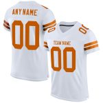 Personalized Orange Texas Football Jersey with Custom Name & Number - Mesh Authentic Team Apparel Personalized White Texas