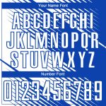 Custom Name & Number White Thunder Blue Line Soccer Jersey Uniform - Personalized Team Gear Personalized White Thunder Blue
