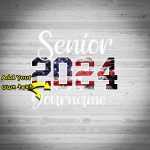 Custom USA Flag Graduation T-Shirt with Team Name and Number - Personalized 3D Design Performance Tee Personalized White