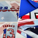 Personalized USA Flag T-Shirt with Custom Name & Number, 3D Royal Red-Black Design, American Flag Fashion Performance Tee