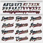 Custom Vintage USA Flag Black Bomber Varsity Jacket with Personalized Name and Number - Full Snap Letterman Style Personalized