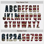 Customizable Vintage USA Flag Baseball Jersey with Black-Maroon Design - Personalized Name and Number Personalized White
