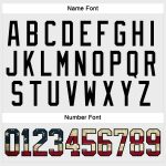 Custom Name and Number Vintage USA Flag Hockey Jersey Black-Maroon Lace Neck Personalized Team Apparel Personalized White