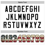 Customizable Vintage USA Flag Football Jersey with Black Mesh - Personalized Name and Number Personalized White Vintage USA