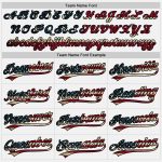 Custom Name and Number Vintage USA Flag Softball Jersey - Unisex Black Two-Button Design Personalized White Vintage USA Flag-Black