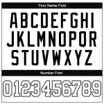 Custom Name and Number Personalized Baseball Jersey - Authentic White and Black Team Jersey Personalized White White-Black