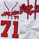 Custom Name and Number Personalized Baseball Jersey - Authentic White and Black Team Jersey Personalized White White-Black