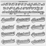 Personalized Authentic Baseball Jersey in White and Black for Men, Custom Team Style Personalized White White-Black Authentic