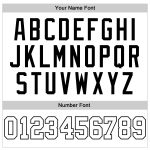 Custom Name and Number Personalized Authentic Baseball Jersey - White and Black Sleeveless Team Jersey Personalized White