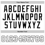 Personalized Authentic Throwback Basketball Jersey - White and Black Design Personalized White White-Black Authentic Throwback