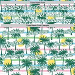 Personalized 3D Pattern Hawaii Palm Trees Basketball Jersey - White Kelly Green Personalized White White-Kelly Green 3D Pattern