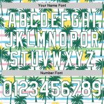 Personalized 3D Pattern Hawaii Palm Trees Basketball Jersey - White Kelly Green Personalized White White-Kelly Green 3D Pattern
