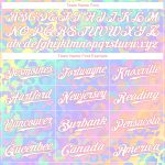 Personalized Leopard Print Baseball Jersey | Custom Name & Number | White Medium Pink 3D Pattern Design Personalized White