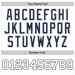Custom Name Number Basketball Jersey - Personalized White Navy Authentic Throwback Jersey Personalized White White-Navy Authentic