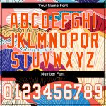 Custom Name Number Personalized 3D Floral Pattern Baseball Jersey White Orange Design Authentic Team Apparel Personalized