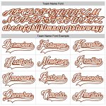 Custom Name and Number Personalized Authentic Baseball Jersey - White and Orange Team Jersey Personalized White White-Orange