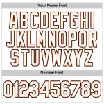 Custom Name and Number Personalized Authentic Baseball Jersey - White and Orange Team Jersey Personalized White White-Orange