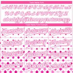 Custom Name and Number Authentic Baseball Jersey - Personalized White-Pink 3D Pattern Design Personalized White White-Pink