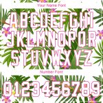 Personalized Tropical Palm Leaves 3D Pattern Baseball Jersey with Custom Name & Number - White Pink Design Personalized White