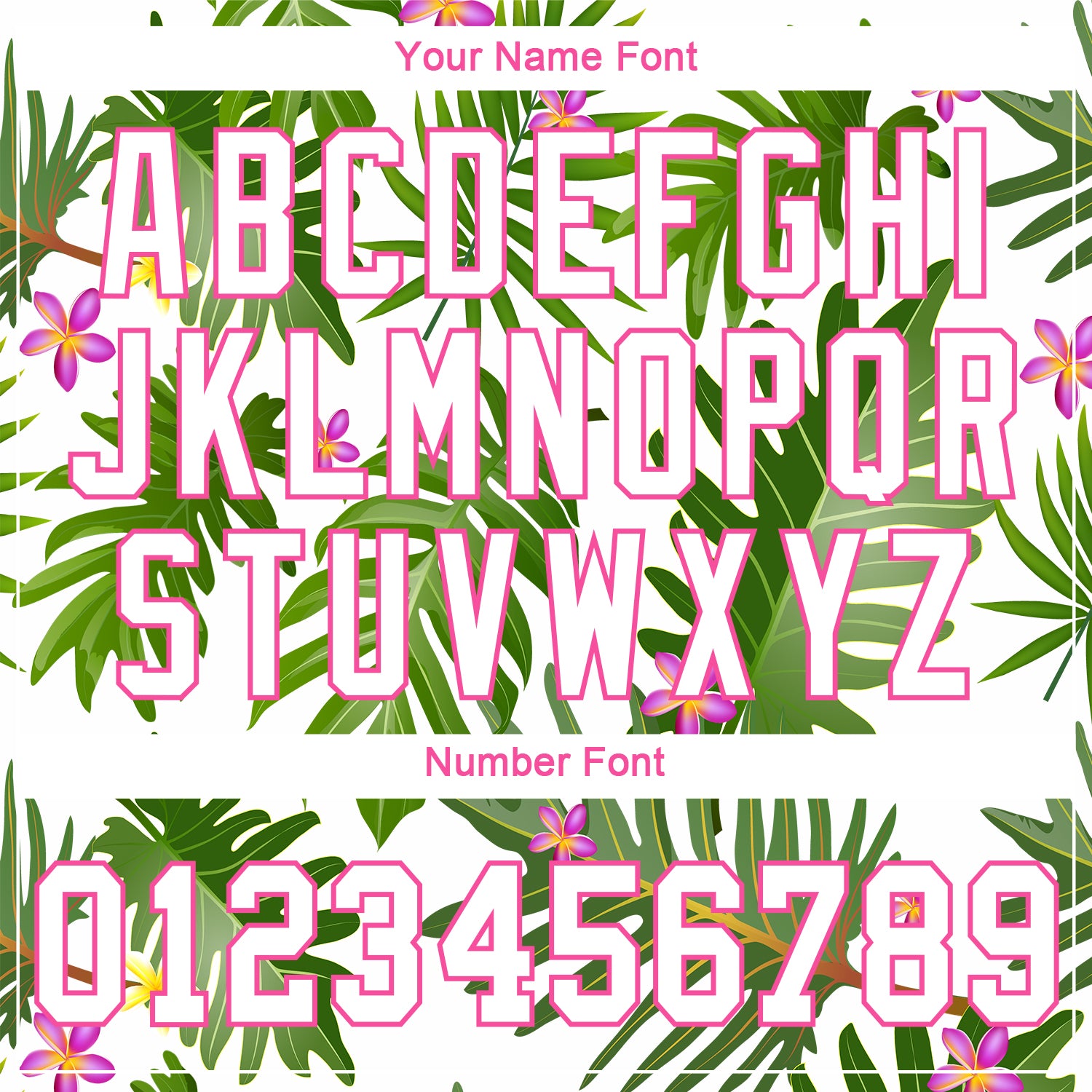 Personalized White White-Pink 3D Pattern Design Tropical Palm Leaves Authentic Baseball Jersey Team Custom Name and Number Personalized Tropical Palm Leaves 3D Pattern Baseball Jersey with Custom Name & Number - White Pink Design Personalized White - Image 5