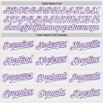 Custom Name Number Baseball Jersey - Personalized White Purple Authentic Fade Fashion Team Jersey Personalized White White-Purple