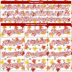 Custom Name and Number Personalized 3D Pattern Autumn Leaves Baseball Jersey - White and Red Design Personalized White White-Red