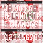 Custom Name and Number Teddy Bears Baseball Jersey with 3D White-Red Pattern Design - Personalized Team Apparel Personalized