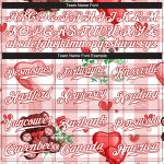 Custom Name and Number Teddy Bears Baseball Jersey with 3D White-Red Pattern Design - Personalized Team Apparel Personalized