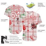 Custom Name and Number Teddy Bears Baseball Jersey with 3D White-Red Pattern Design - Personalized Team Apparel Personalized