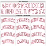 Custom Name and Number Personalized Authentic Throwback Basketball Jersey - White Red Design Personalized White White-Red