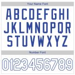 Custom Name and Number Personalized Baseball Jersey - White-Royal Authentic Team Jersey Personalized White White-Royal Authentic