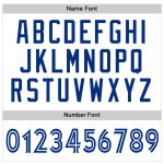 Custom Personalized Football Jersey with Name and Number - Authentic White-Royal Mesh Team Gear Personalized White White-Royal