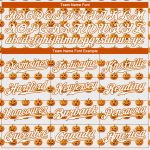 Custom Name Number Personalized White Texas Orange Halloween Pumpkins 3D Pattern Funny Faces Authentic Baseball Jersey Personalized