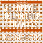 Custom Name Number Personalized White Texas Orange Halloween Pumpkins 3D Pattern Funny Faces Authentic Baseball Jersey Personalized