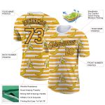 Custom Name and Number Banana Performance T-Shirt - Personalized 3D White Yellow-Black Design for Team Wear Personalized