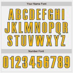 Custom Name and Number Authentic Baseball Jersey - Personalized White and Yellow-Royal Team Apparel Personalized White Yellow-Royal