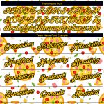 Custom Team Name Number Pizza Performance T-Shirt with Yellow-Black 3D Pattern Design for Food Lovers Personalized With Yellow-Black