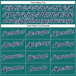 Custom Name and Number Personalized Womens V-Neck Cropped Baseball Jersey in Aqua Navy-White Personalized Women's Aqua Navy-White