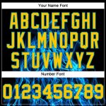 Custom Womens Black Gold Aqua Flame 3D V-Neck Baseball Jersey with Personalized Name and Number Personalized Women's Black