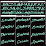Personalized Womens V-Neck Baseball Jersey Custom Name Number Black Kelly Green White Personalized Women's Black Kelly Green-White