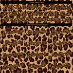 Personalized Womens 3D V-Neck Leopard Cropped Baseball Jersey - Custom Name & Number in Brown/Old Gold Personalized Women's