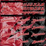 Custom Name & Number Red-White Graffiti Pattern 3D V-Neck Cropped Baseball Jersey for Women Personalized Women's Graffiti