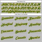 Custom Womens V-Neck Baseball Jersey Gray Green-Gold with Personalized Name and Number Personalized Women's Gray Green-Gold
