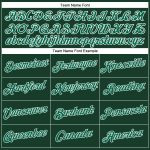 Custom Womens Green Baseball Jersey with Name and Number, Kelly Green-White V-Neck Cropped Style Personalized Women's Green