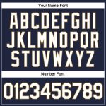 Custom Name Number V-Neck Cropped Baseball Jersey for Women - Navy White Old Gold Team Apparel Personalized Women's Navy