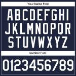 Custom Name and Number Personalized Womens Navy and White V-Neck Cropped Baseball Jersey Personalized Women's Navy White