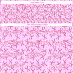 Custom Name Number Pink White Breast Cancer 3D V-Neck Cropped Baseball Jersey for Women Personalized Women's Pink White Breast