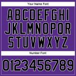 Custom Name and Number Womens Baseball Jersey V-Neck Cropped Purple Black-White Personalized Women's Purple Black-White V-Neck