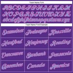 Custom Name and Number Womens Purple Light Blue-Pink V-Neck Cropped Baseball Jersey Personalized Women's Purple Light Blue-Pink